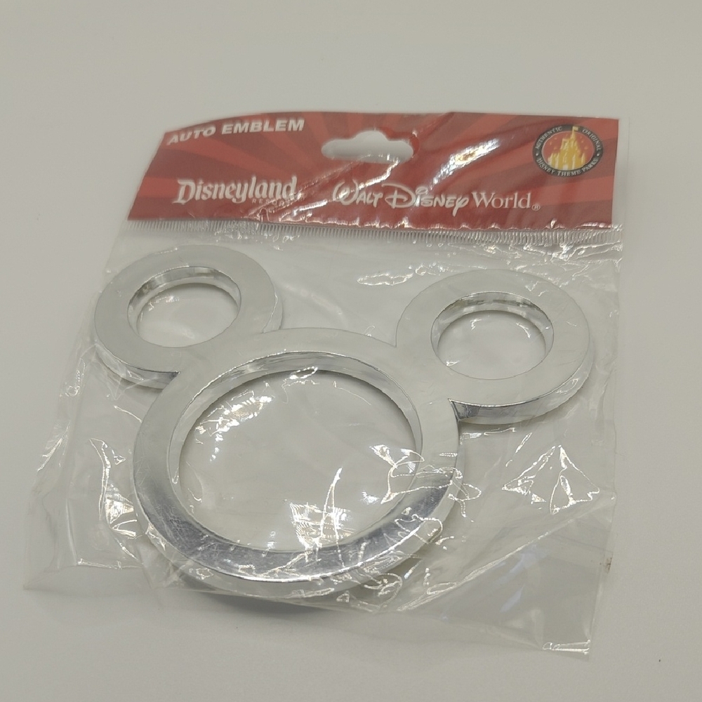 Disney World Silver Mickey Mouse Car Emblem